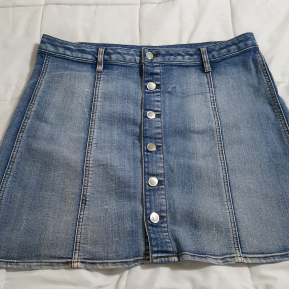 Stretchy Jean Skirt